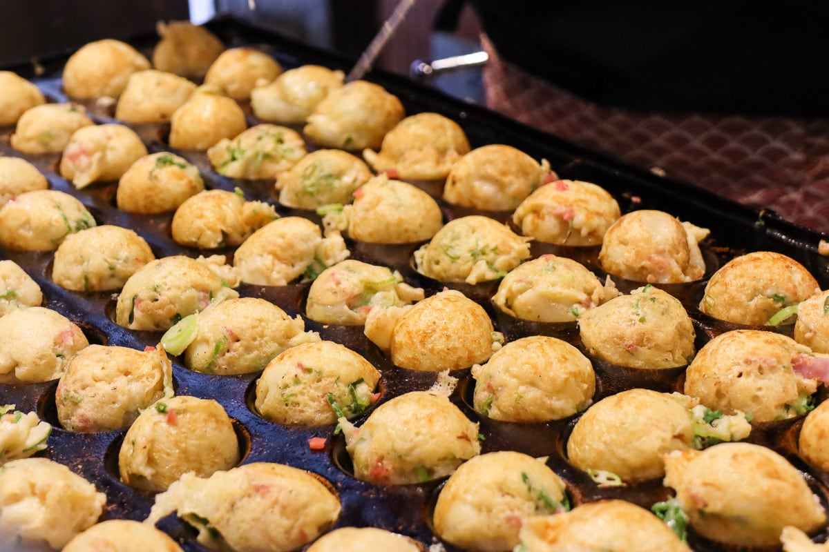 Takoyaki in Dotonbori, Osaka