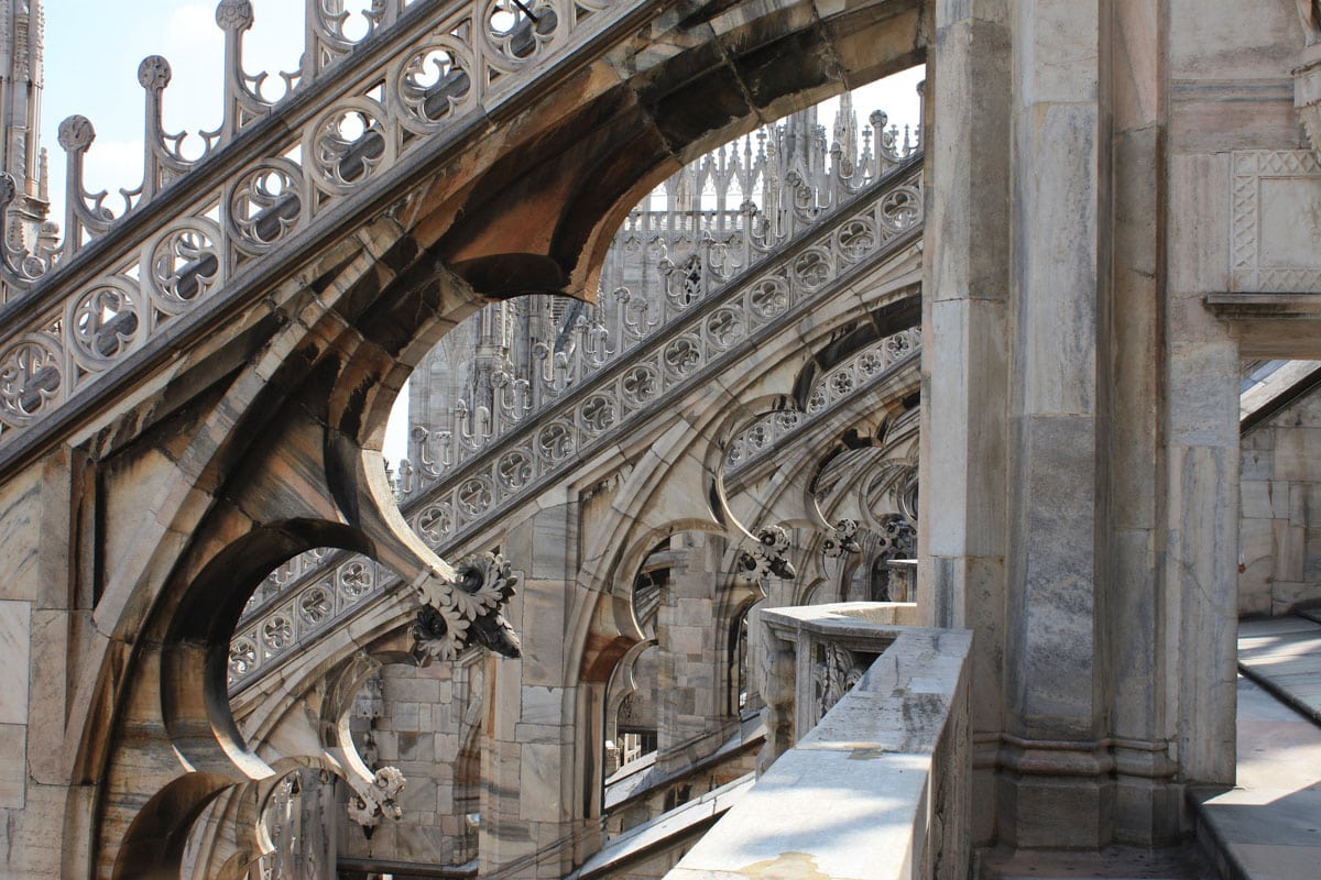 Rooftop of Milan's Duomo (cathedral)