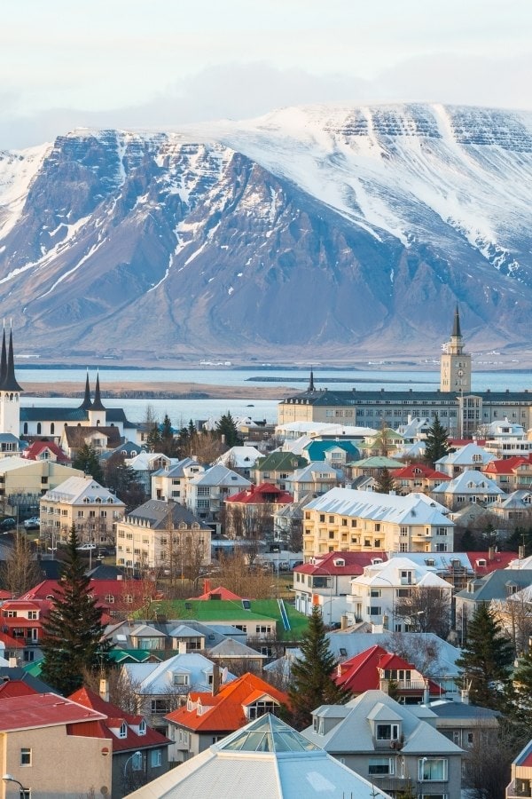 Beautiful views in Reykjavik, Iceland