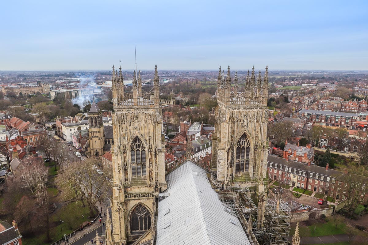 Views from York Minster tower