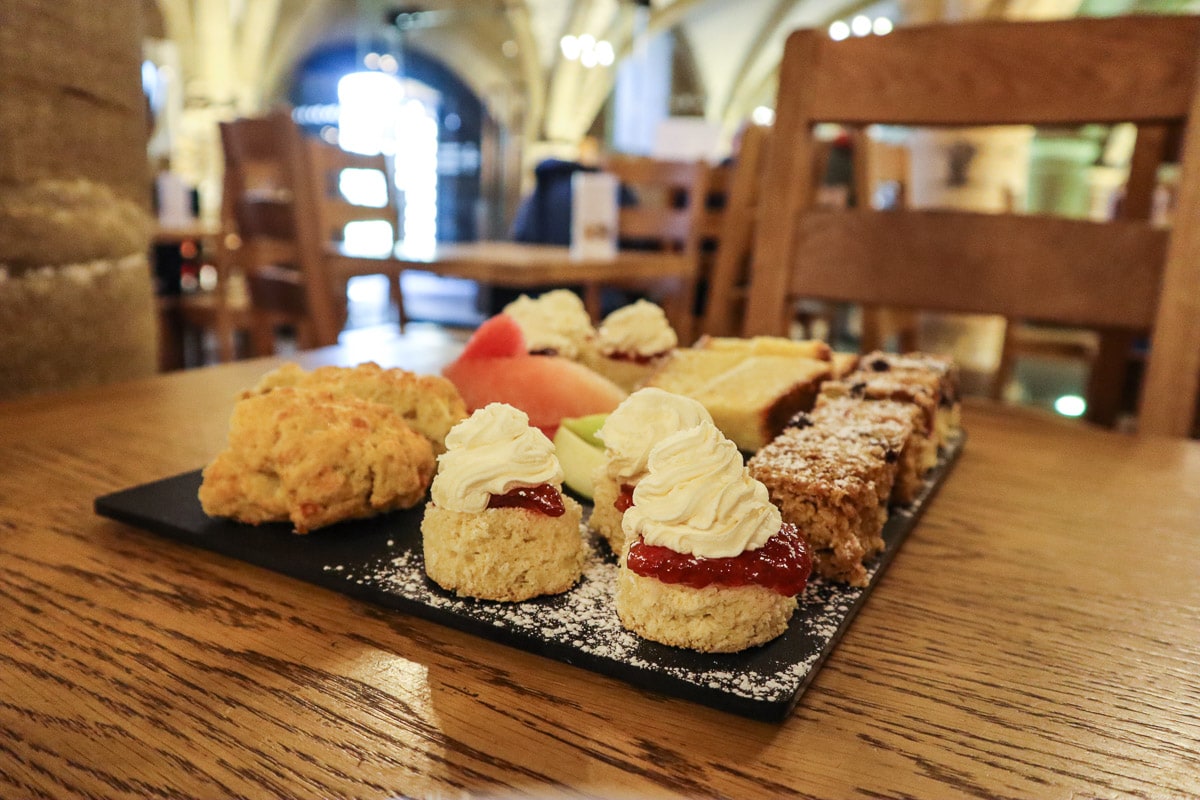 Afternoon tea at Durham Cathedral