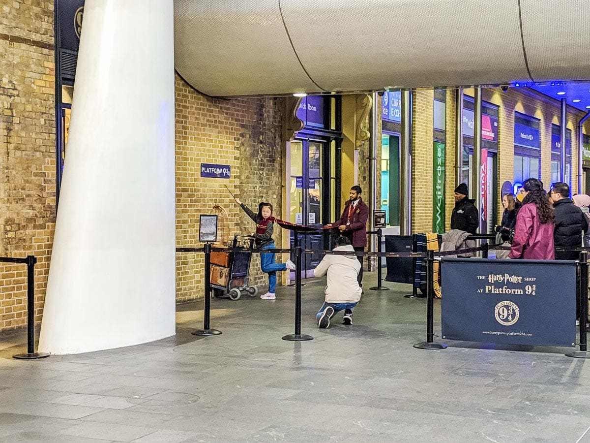 Platform 9 3/4 at King's Cross Station