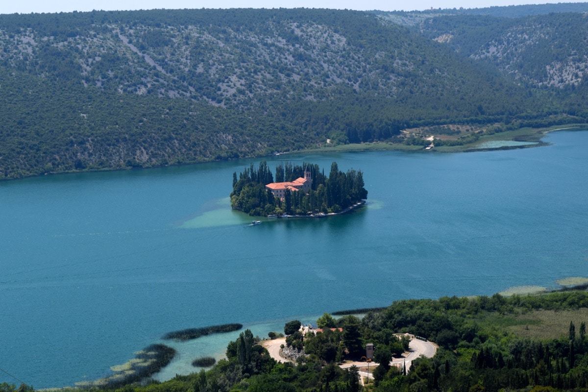 Visovac Monastery at Krka National Park Croatia