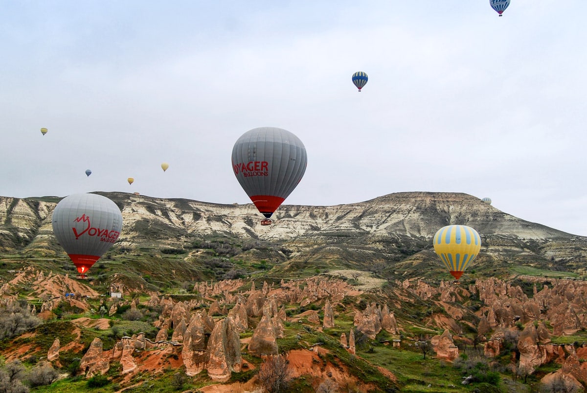 Hot air balloon ride in Cappadocia