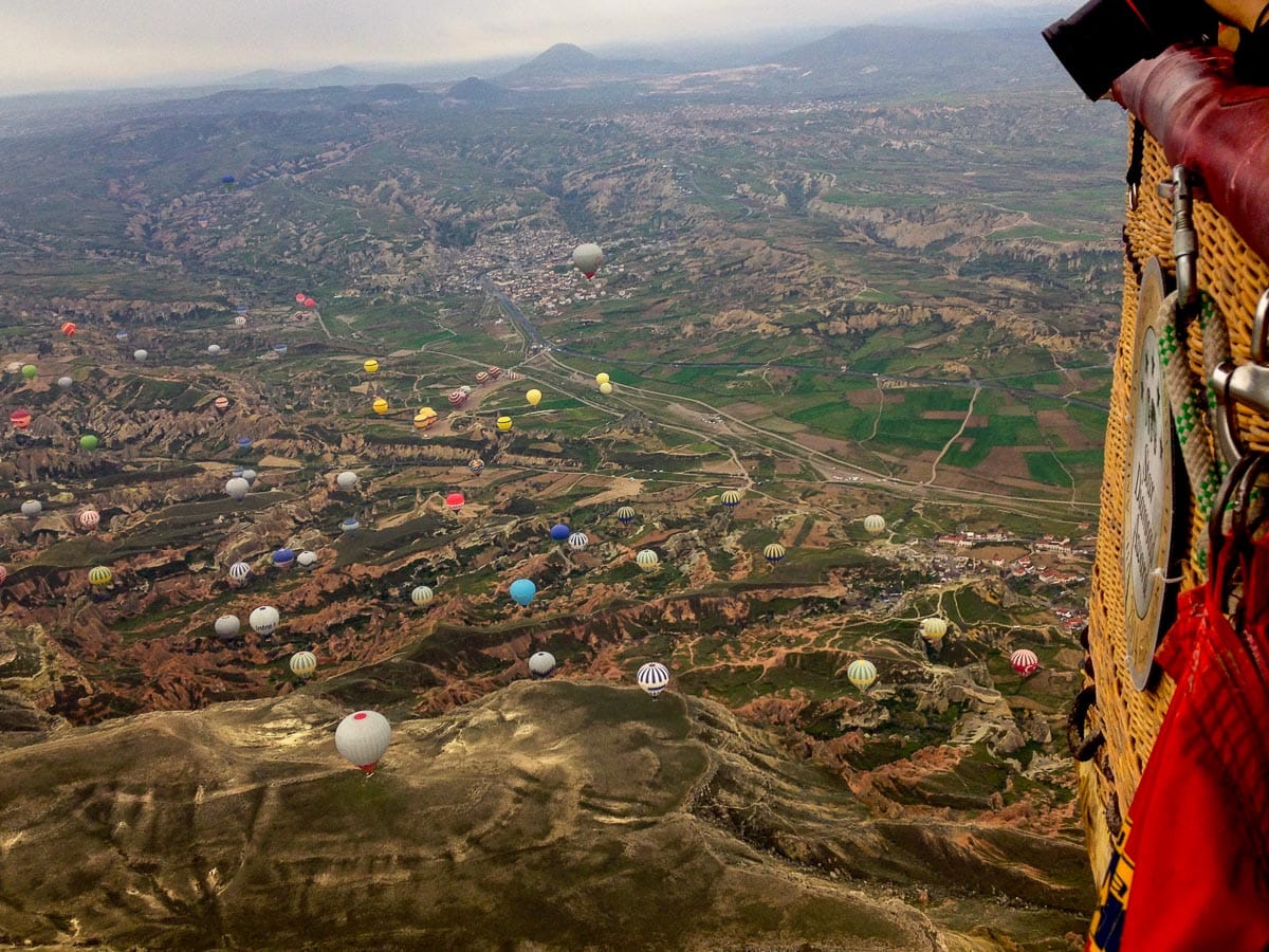 Hot air balloon ride in Cappadocia