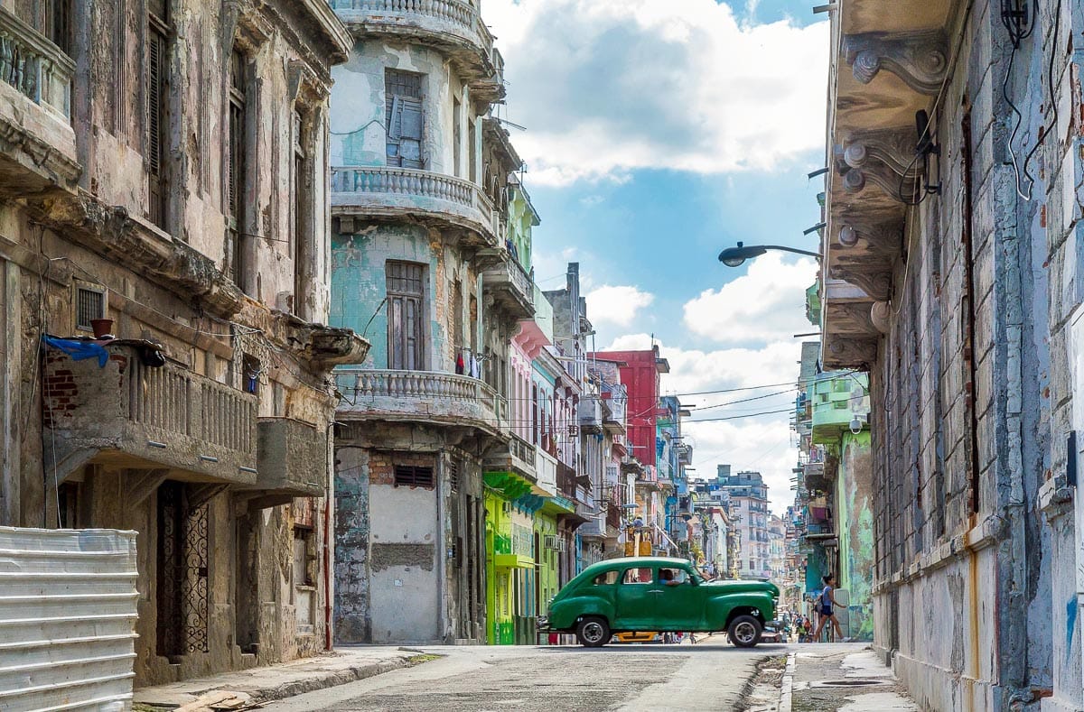 Colourful streets in Havana, Cuba