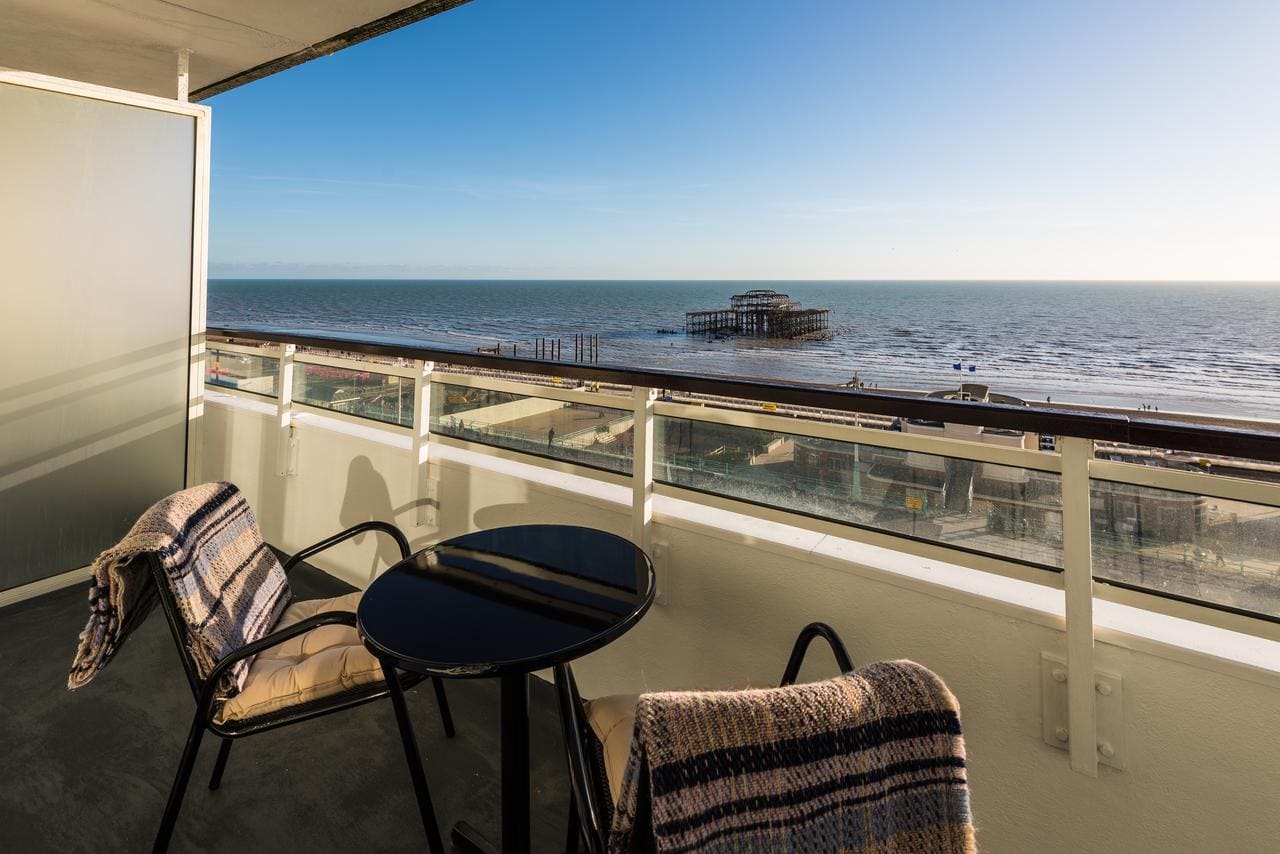 View from balcony at Holiday Inn Brighton