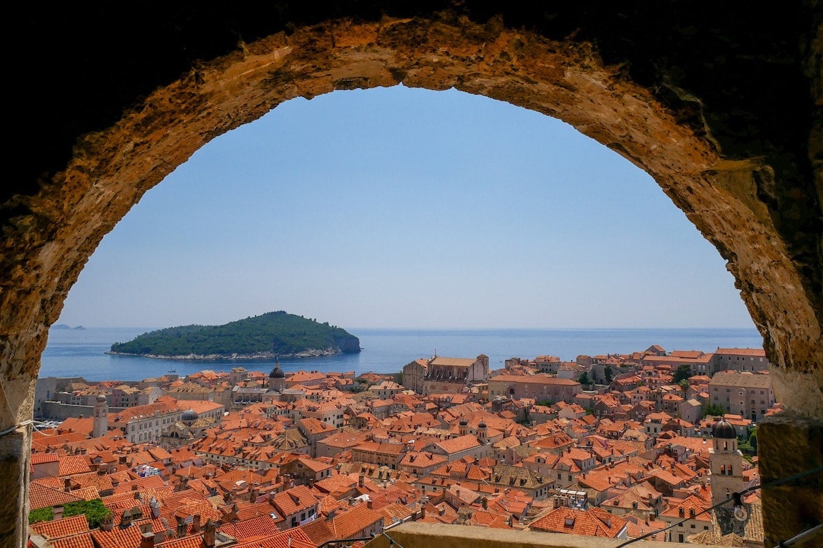 View of Lokrum from Dubrovnik