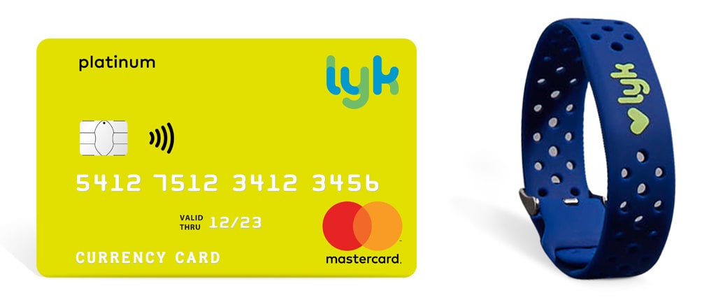 Lyk Prepaid Mastercard ® and Lyk Waveband.