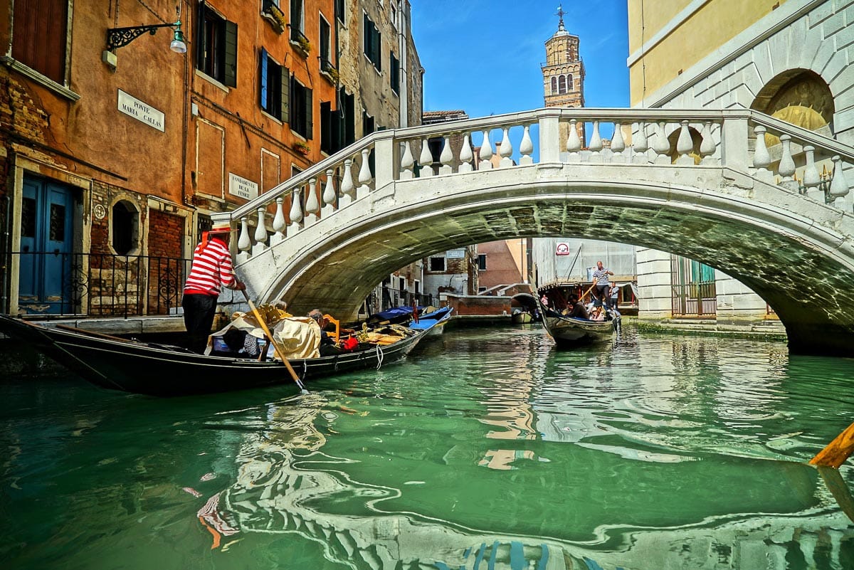 Beautiful canals in Venice
