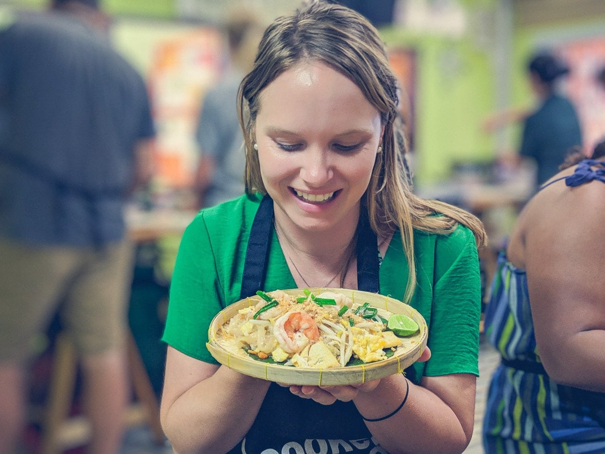 The pad thai I made at Cooking With Poo, Bangkok