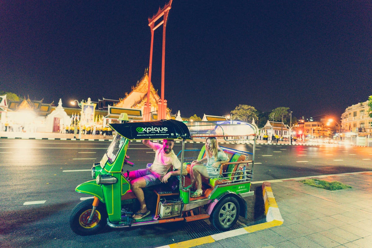 Expique evening tuk tuk tour of Bangkok