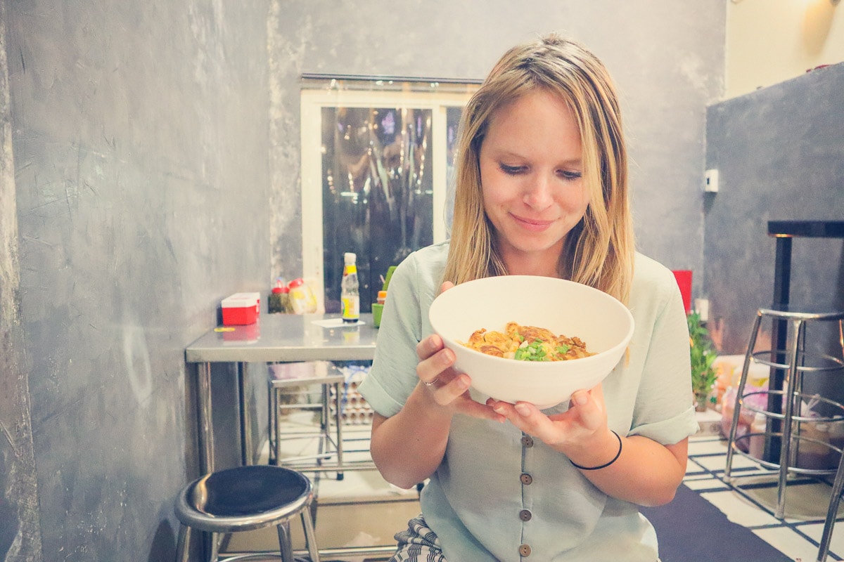 Delicious noodles on our evening tuk tuk tour of Bangkok