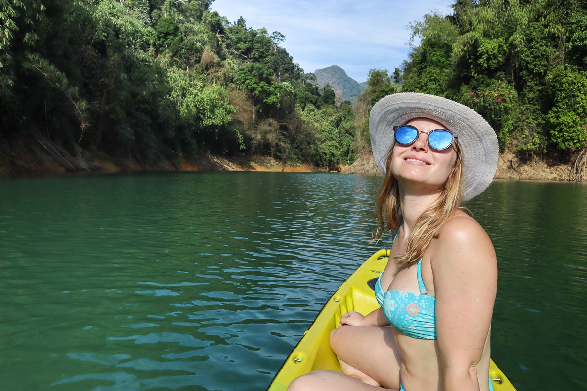 Kayaking in Khao Sok National Park, Thailand