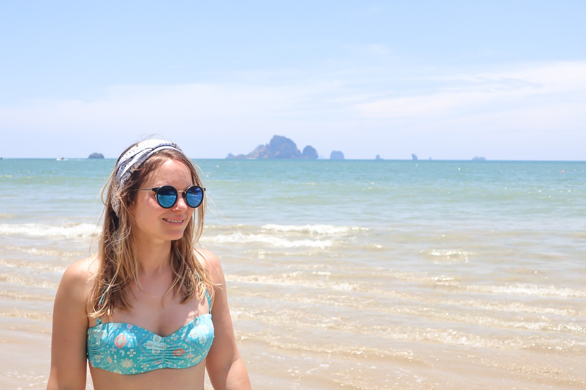 On the beach in Ao Nang, Thailand