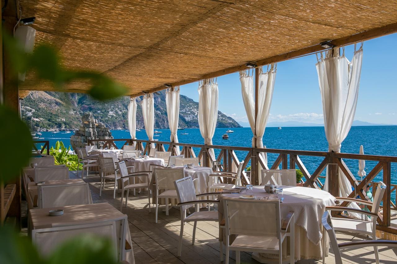 Terrace view at Hotel Le Agavi, Positano