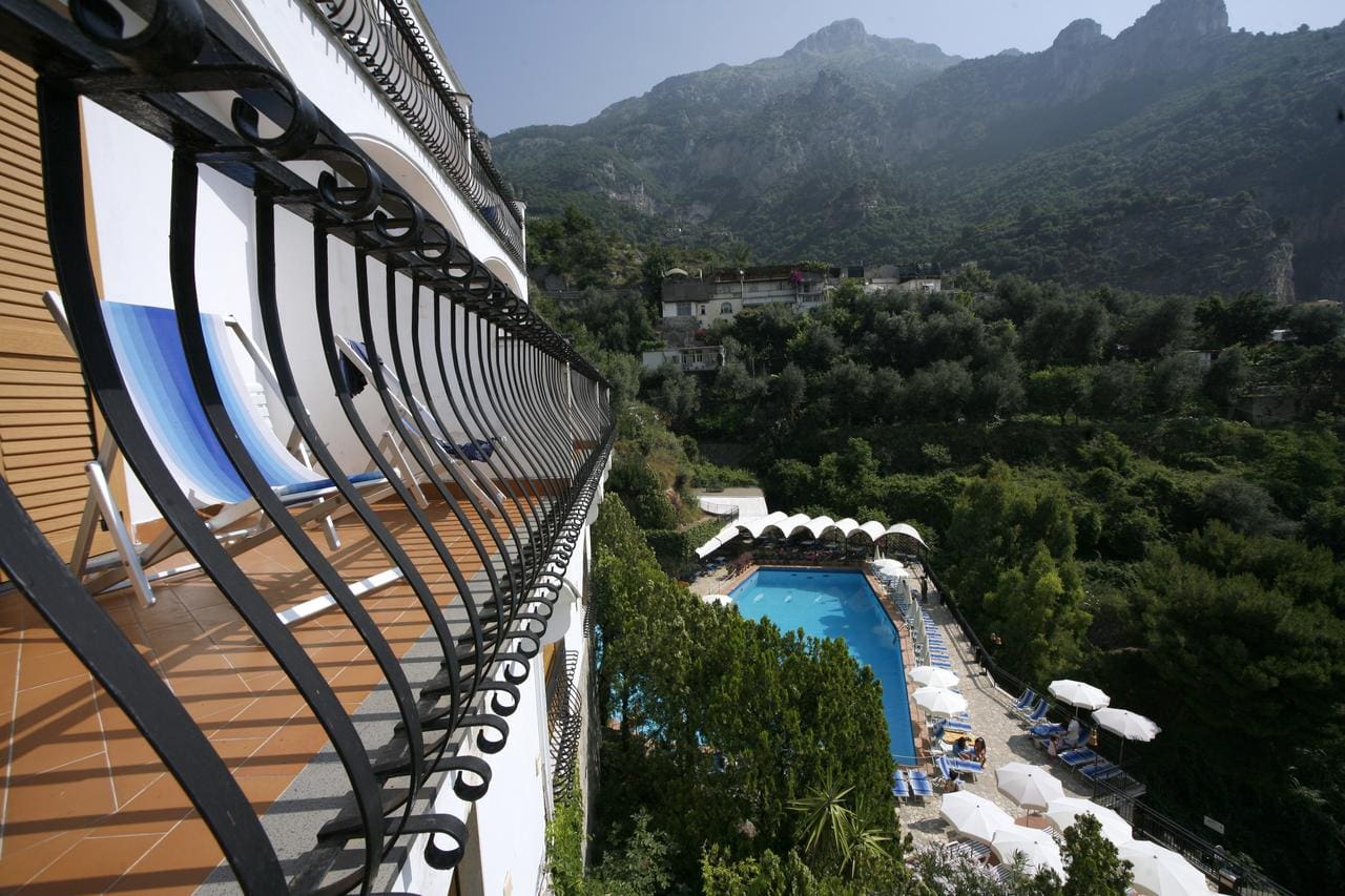 Terrace view at Hotel Royal Positano