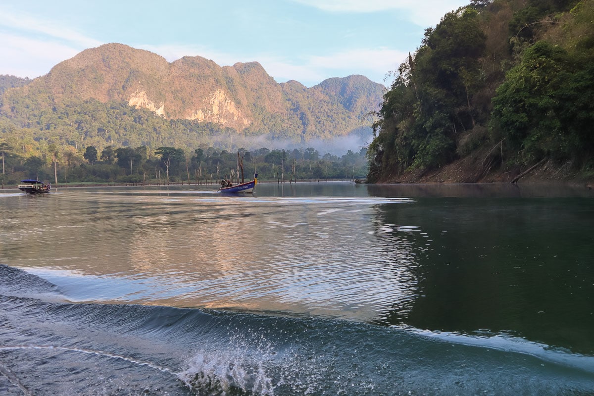 Sunrise views in Khao Sok National Park