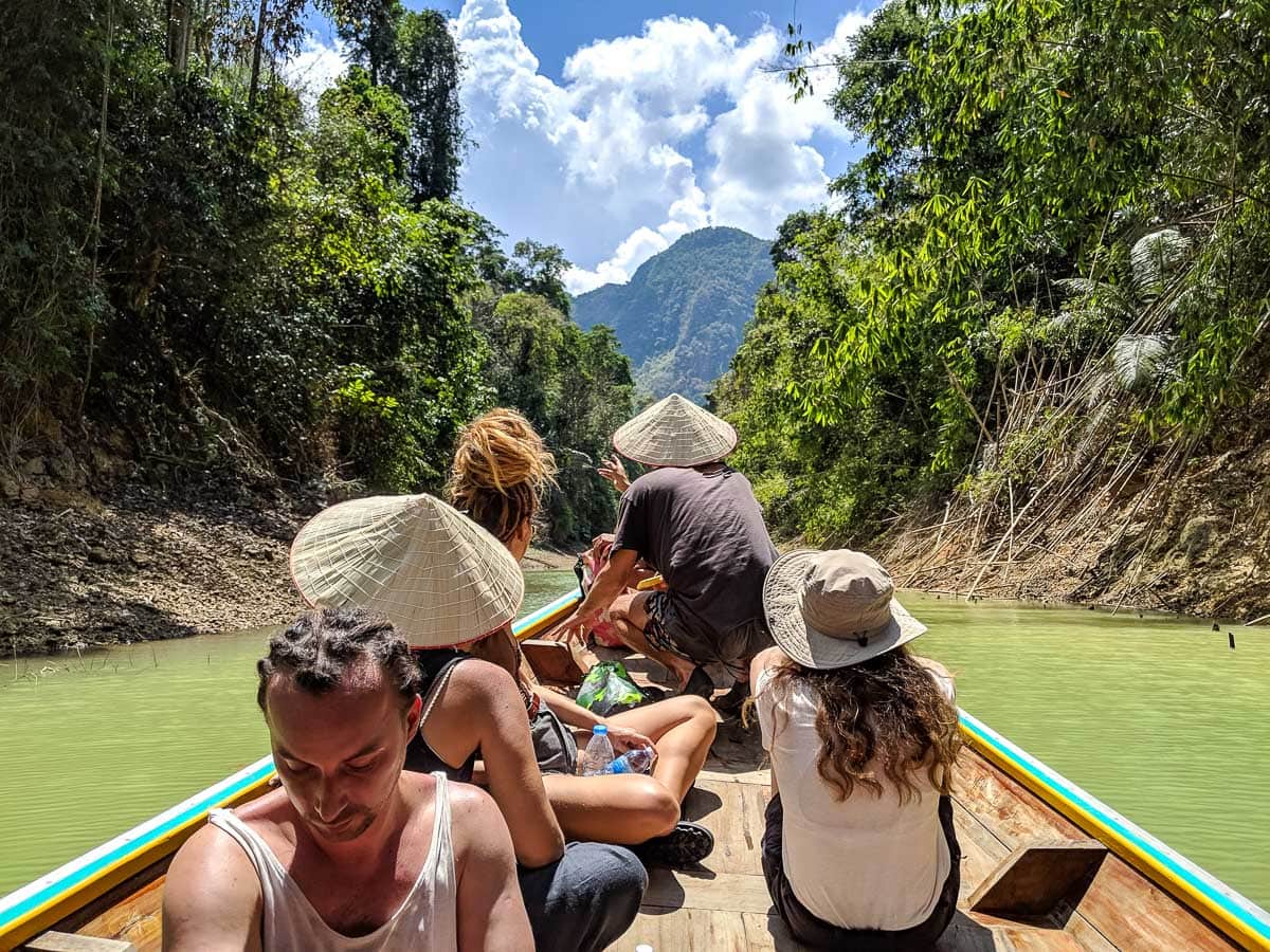 Boat trip in Khao Sok National Park, Thailand 