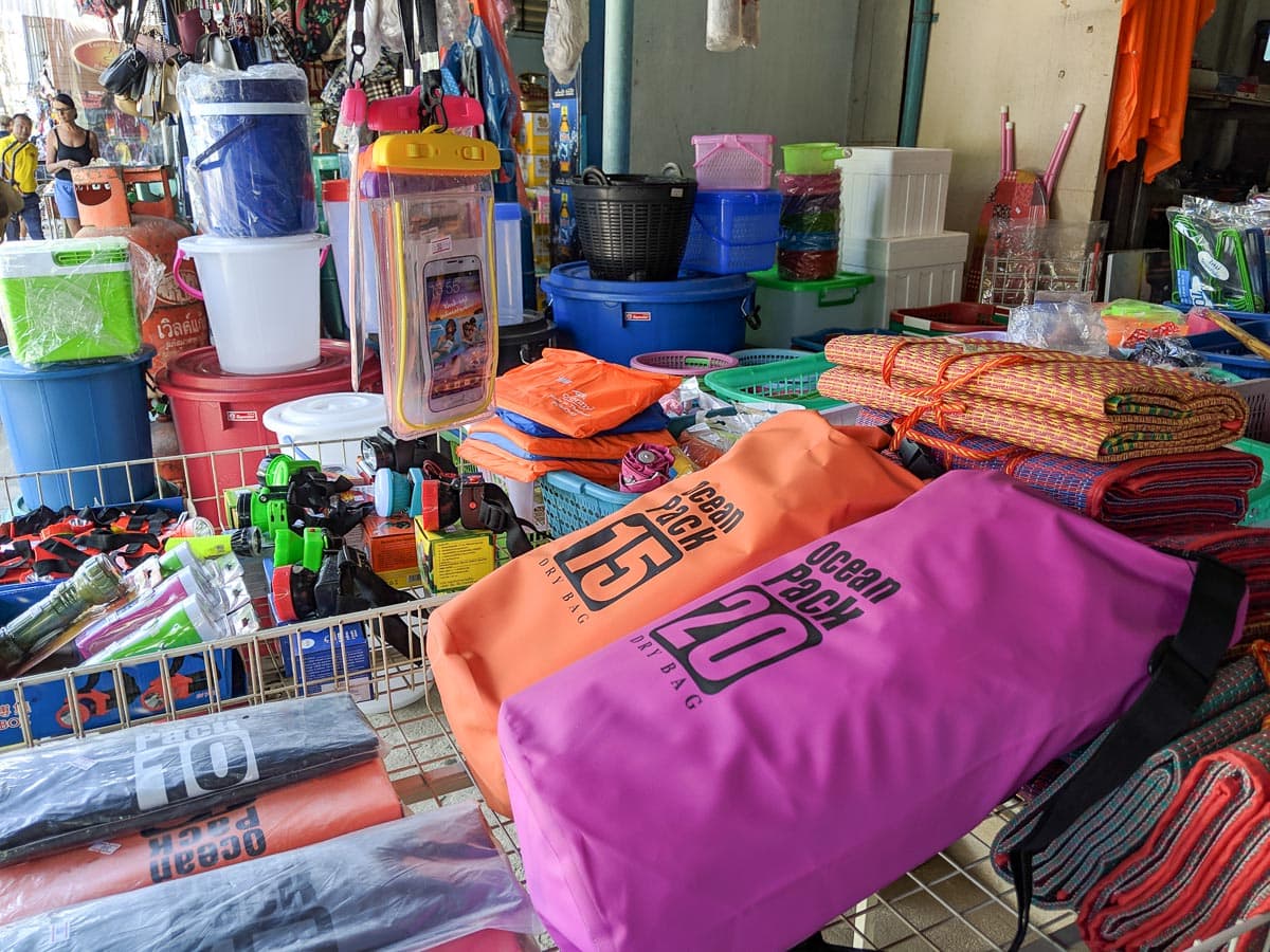 Items for sale in Ban Ta Khun Market