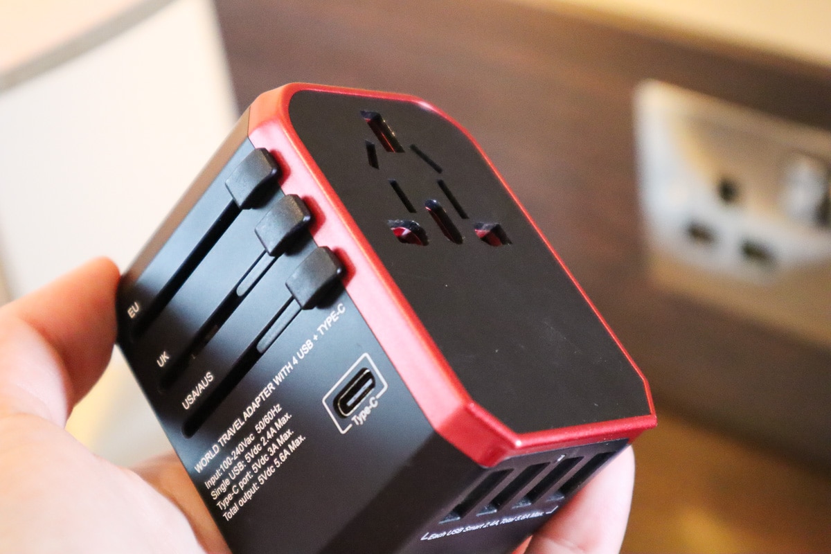 Multiway travel adapter and USB charger