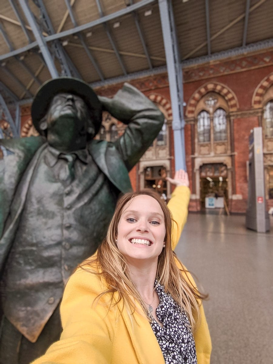 Selfie in King's Cross Station