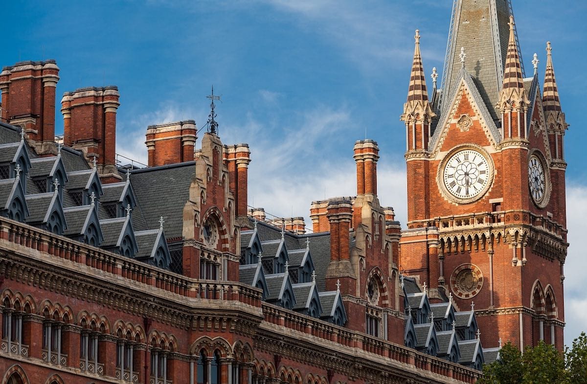 Beautiful building at St Pancras, London