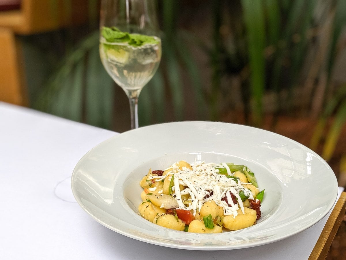 Gnocchi for lunch at Palmenhaus, Vienna