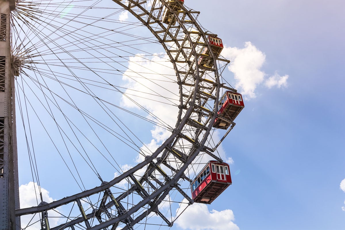 Old ferris wheel at Prater, Vienna