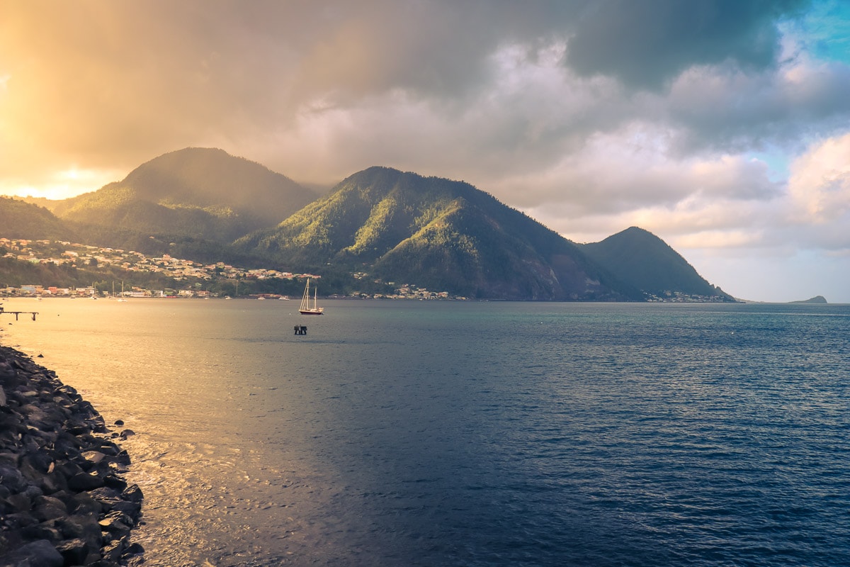 Sunrise in Dominica, Caribbean