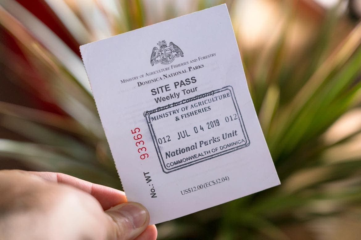 Dominica National Park Site Pass