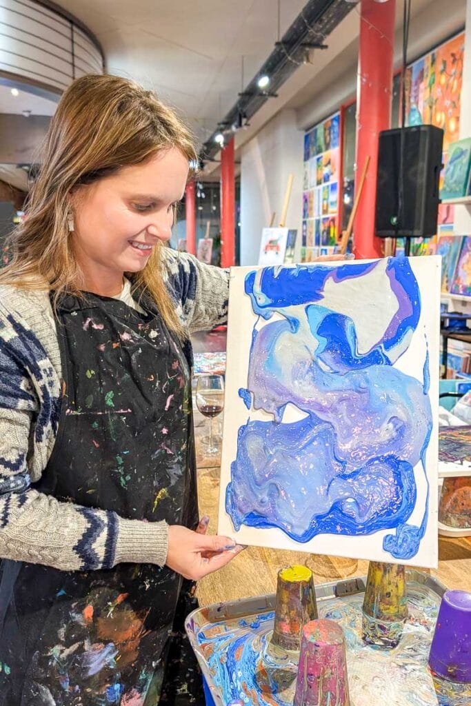 Art Play London acrylic pour class