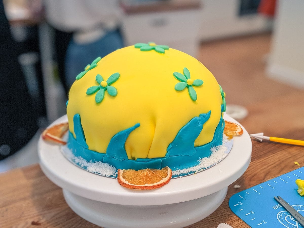 The cloud dome cake we made at The Big London Bake