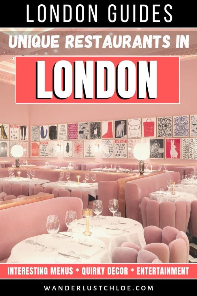 Quirky, Unusual And Unique Restaurants In London (2021 Guide)