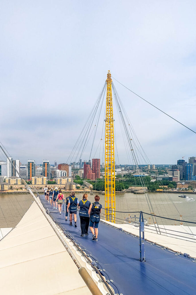 Up at The O2 climb