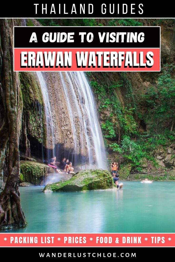 Visiting Erawan Waterfalls, Thailand