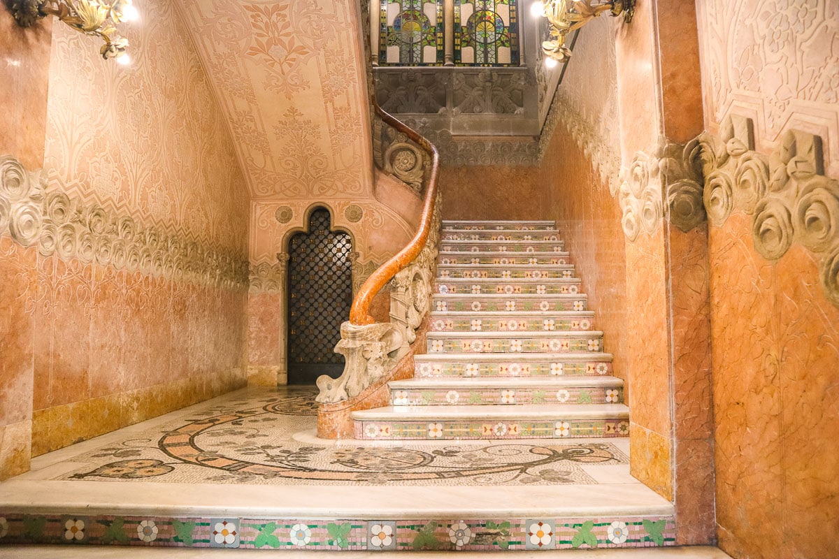 Staircase in Casa Navas, Reus