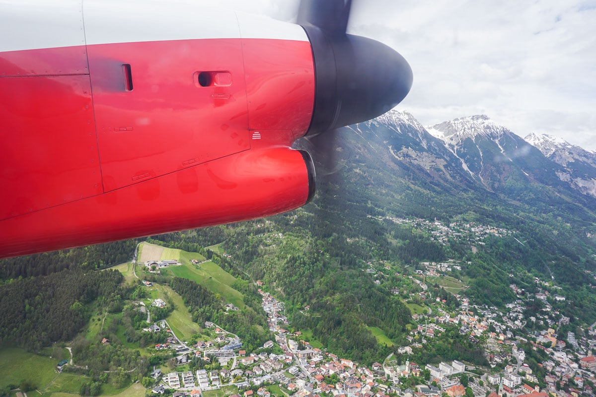 Take off in Innsbruck, Austria