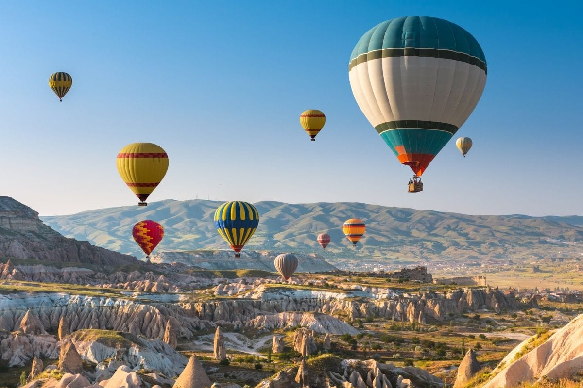 Hot air balloons in Cappadocia