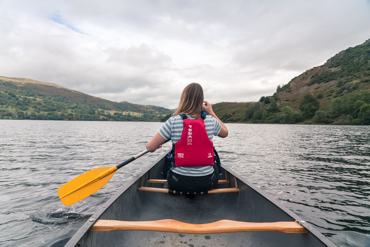 Canoeing on Ullswater