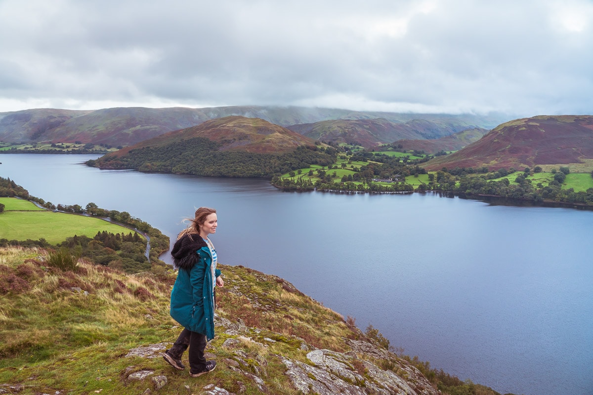 Views of Ullswater on the Aira Force hike