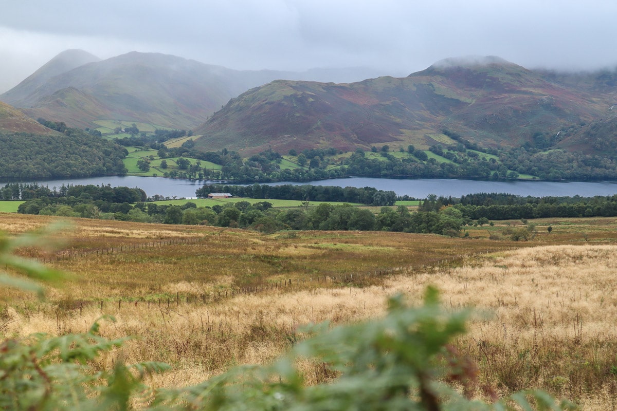 Beautiful views of Ullswater in the Lake District