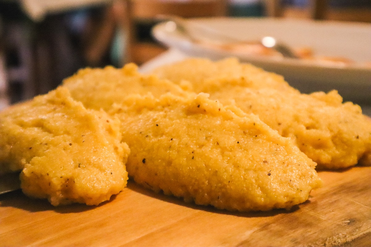 Polenta at Agritur Calvola