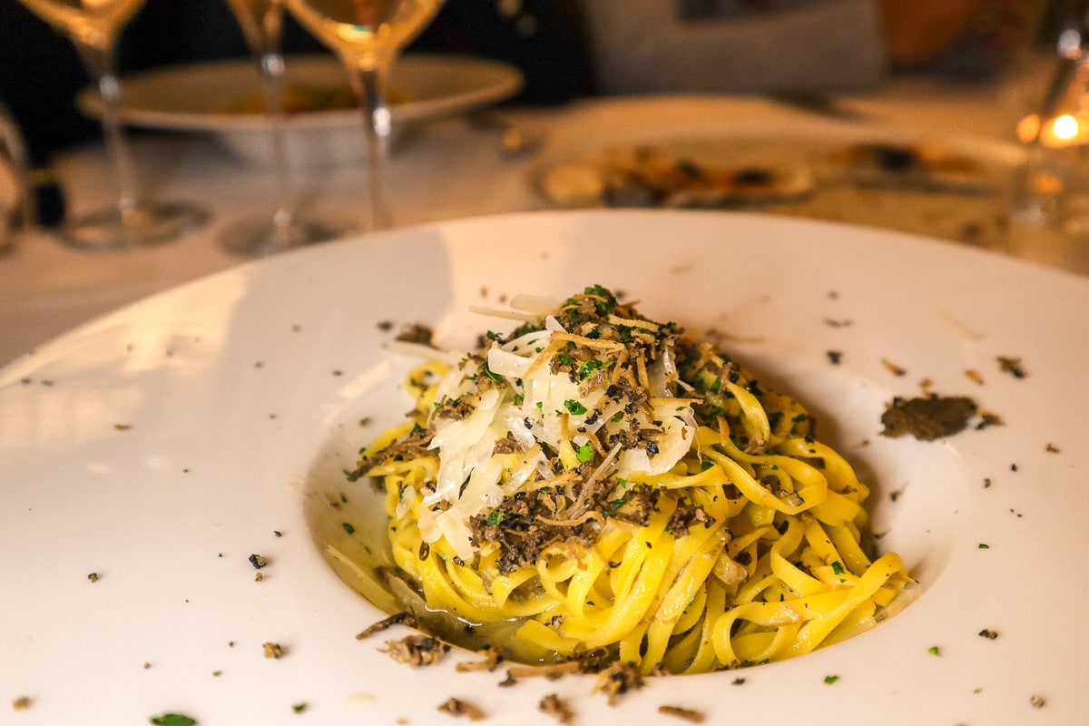 Truffle pasta at Leon d'Oro