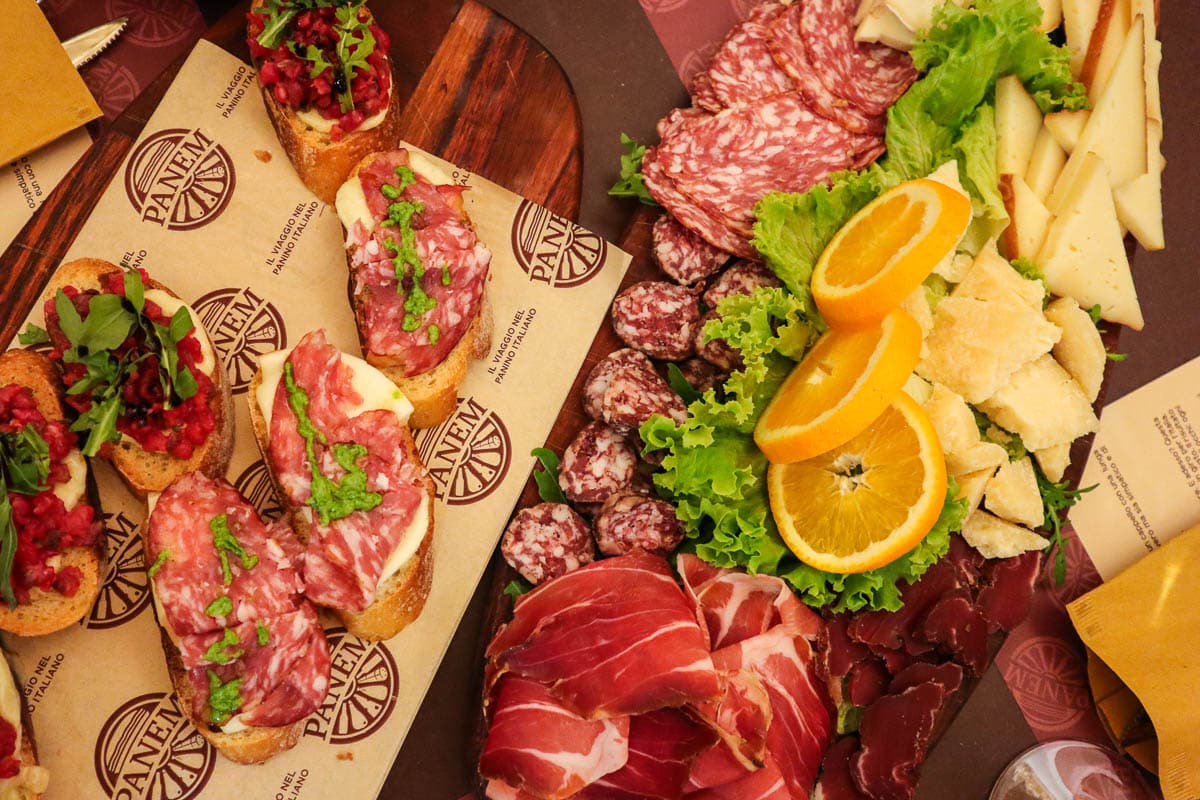 Salami and bruschetta at Panem, Riva del Garda