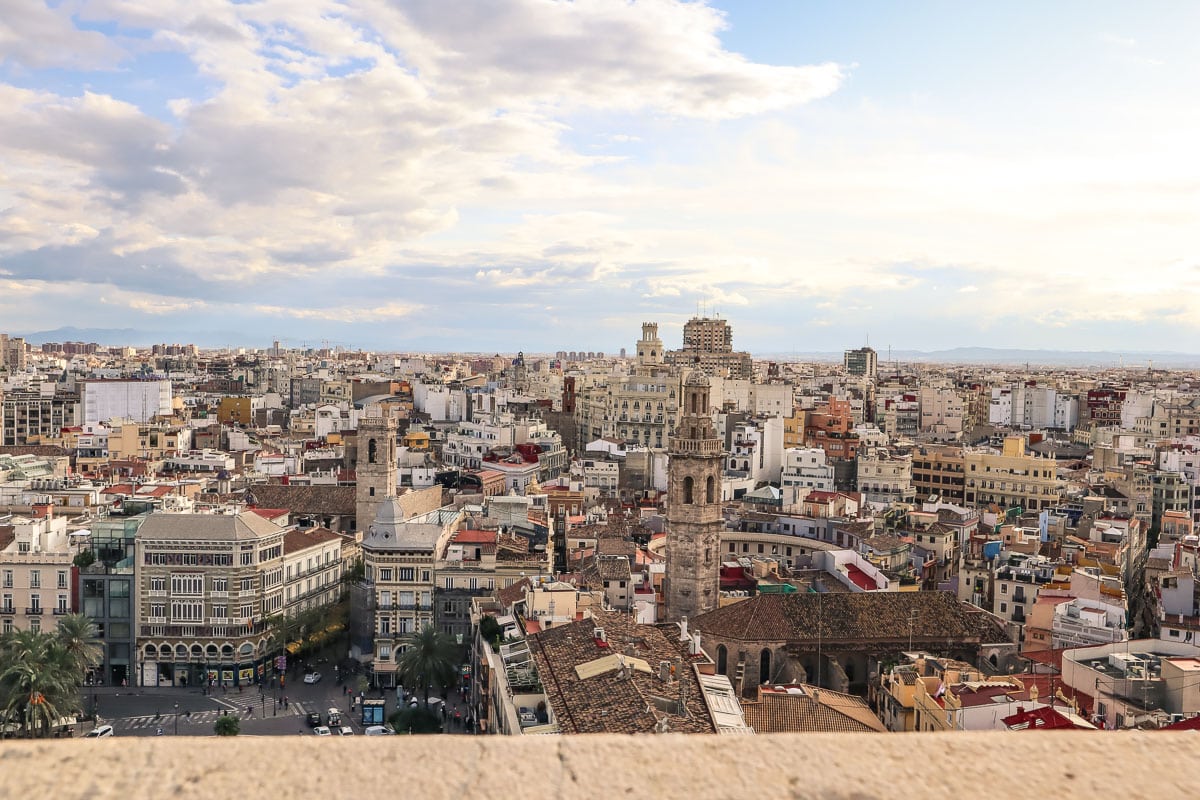 View from the top of El Miguelete, Valencia Cathedral