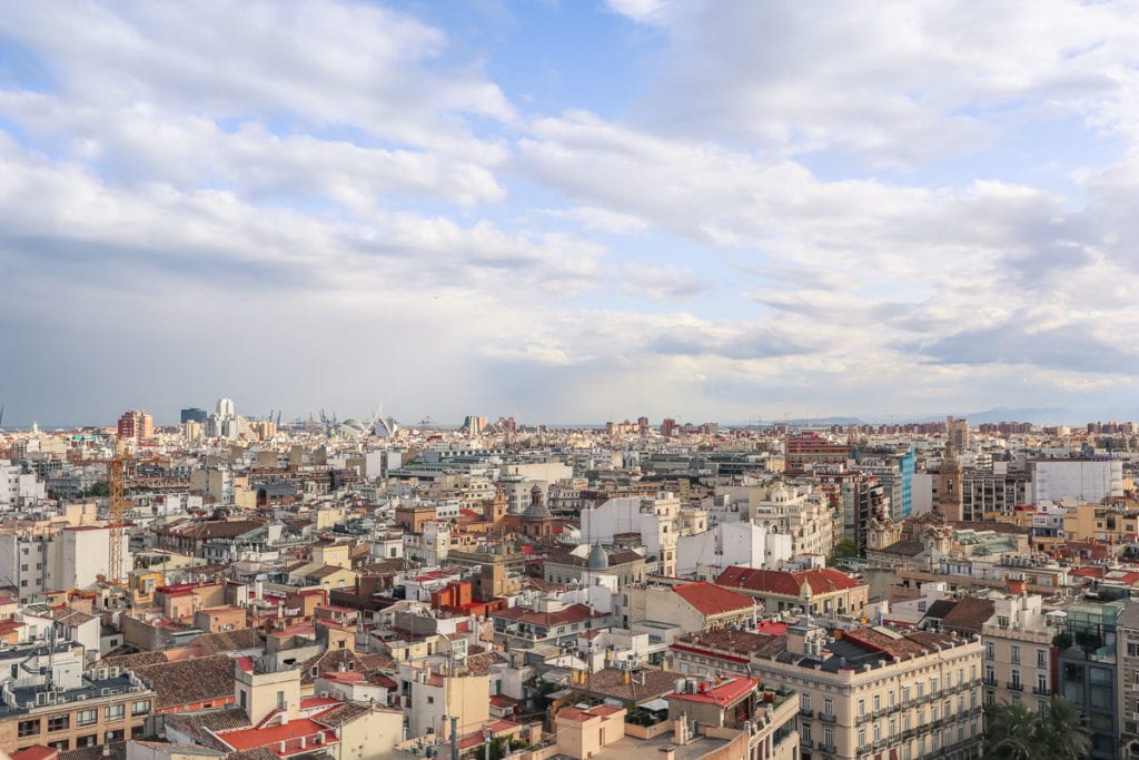 Panoramic views of Valencia from El Miguelete, Valencia Cathedral