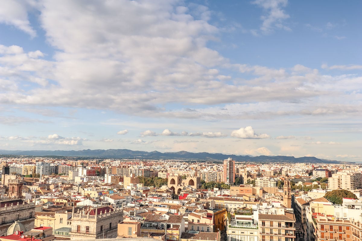 Panoramic views of Valencia from El Miguelete, Valencia Cathedral