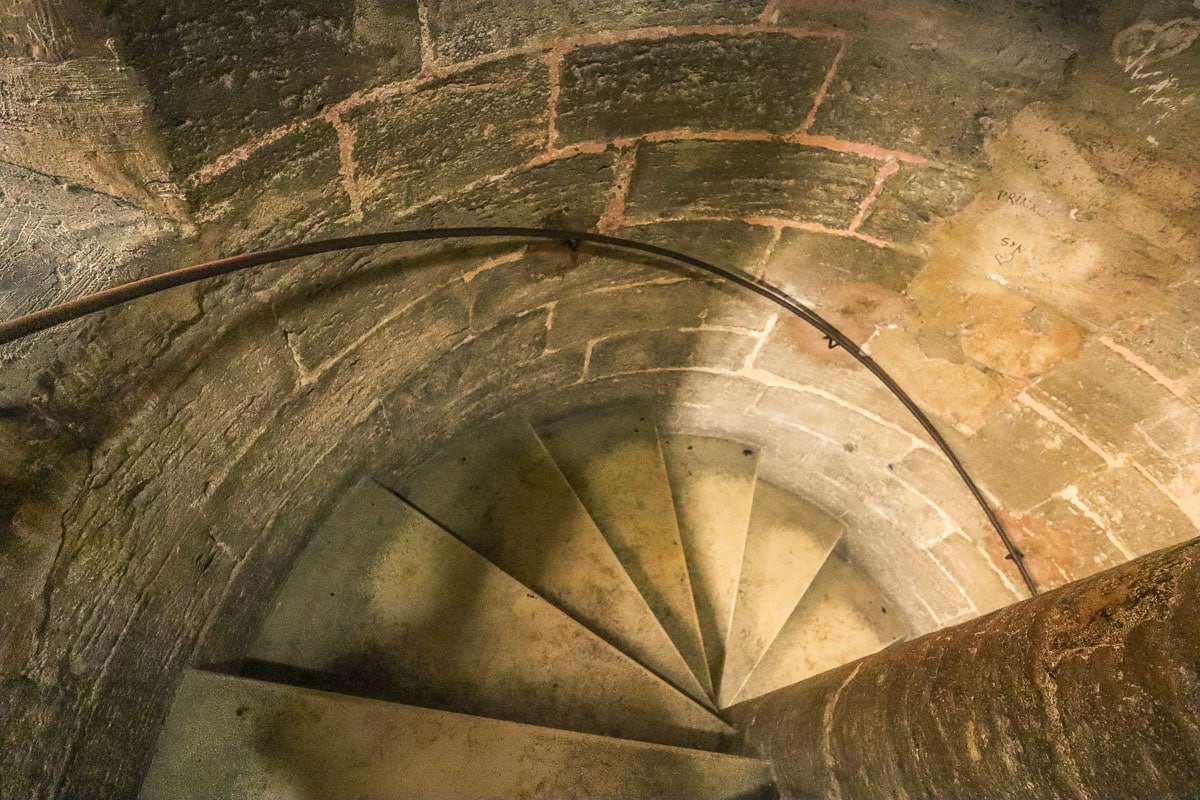 Spiral stairs in El Miguelete, Valencia Cathedral