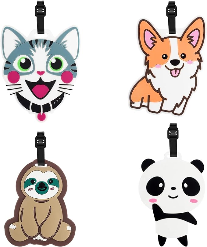 animal luggage tags